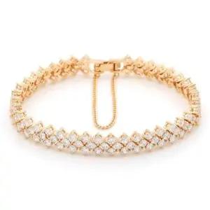 고급팔찌 GP 블링 큐빅 체인 골드 패션 팔찌 14K