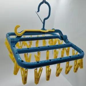 접이식 양말 속옷 빨래 건조대 빨래집게 모빌형 옷걸