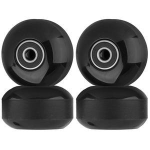 SPORTYOUTH 스케이트보드 휠 52MM 및 베어링 트릭 팩 크루저용 스트리트 95A 스페이서 세트, 4개 휠, 하드