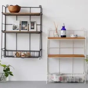 인테리어소품 철제 나무 선반 거실 책상 인테리어 다용도 양념 수납