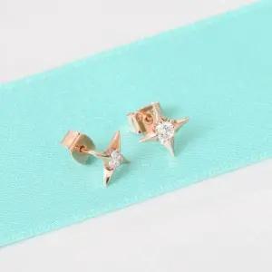 여성귀걸이 골드필드 핀 데일리 별 귀걸이 14K