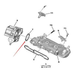 시트로엥 C3XR C4L 푸조 408 308 2008 1.2T용 스로틀 씰 링 새 제품