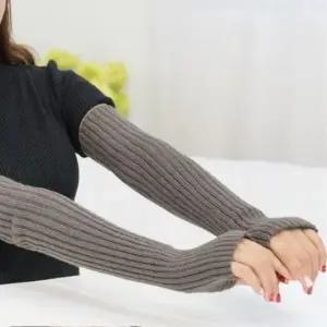 면토시 심플한 골지패턴 암워머 겨울팔토시 핸드워머