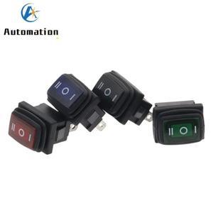 1PCS KCD1 방수 미니 토글 스위치 라이트 래칭 없음 3 기어 핀 ON-OFF-ON 버튼 로커 AC 250V6A 125V10A