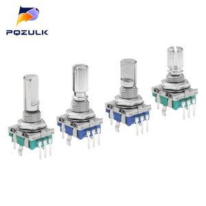 5PCS 20 위치 증분 360 로터리 엔코더 손잡이 버튼 EC11 Arduino 디지털 전위차계 1520mm 매화 하프 샤프트