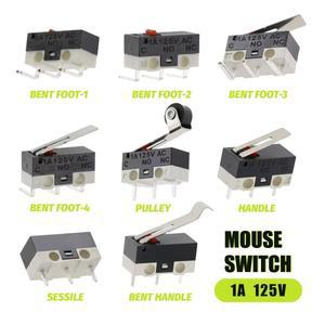 201001000Pcs 마이크로 푸시 버튼 스위치 SPDT 마우스 용 3Pin 1A 125V AC 미니 터치