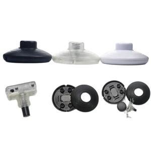 1pcs 투명 흰색 검정색 플로어 램프 테이블 조명 잠긴 풋 스위치 ON OFF 중간 라운드 재설정 푸시 버튼 온