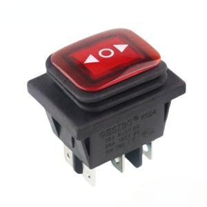 6핀 순간 로커 스위치 양면 스프링은 16A 250V 20A 125VAC를 풀어 놓은 후 중간으로 돌아갑니다.