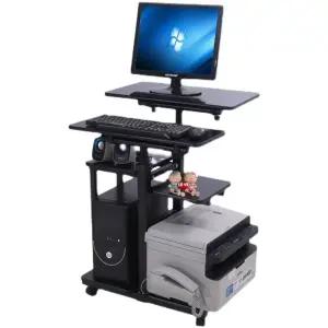 이동식 PC 선반 노트북 컴퓨터 데스크탑 학생 좁은방 본체