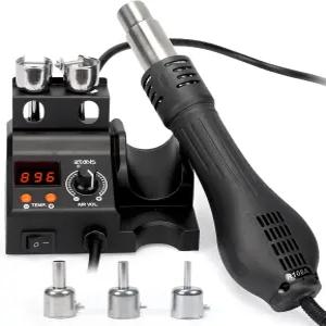 통합 설계 3개의 열풍 노즐 PID 온도 조절 가능한 및 풍량 °C°F 변환 자동 대기 모드가 포함된 EZTOL