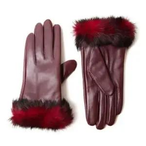 따뜻한장갑 KING 양가죽 토끼털 여성장갑