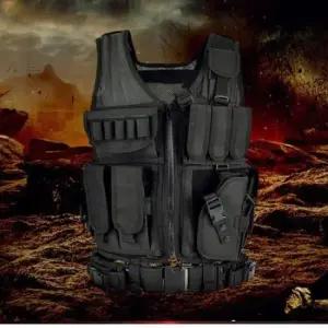 AIR소프트 WOLVES 블랙 특수전술조끼 AIR-S