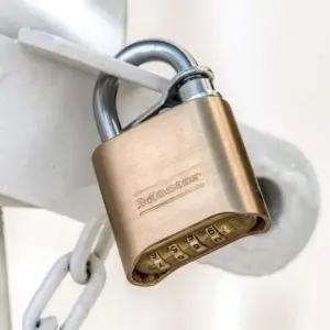 현관 산업현장 BRASS 강력넘버형 자물쇠 175D