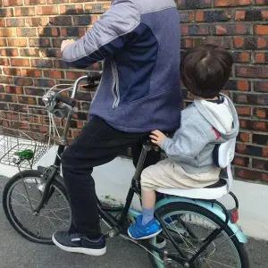 [콩심팥심]P1 자전거 뒷자리 등받이 안장 블랙