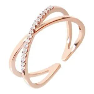 여자반지 크로스 더블 프리사이즈 패션 링 반지 14KGP