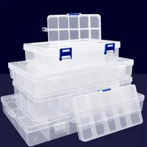 낚시소품 공구용품 투명 수납함 24칸 낚시가방 공구통