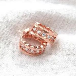 생일선물귀걸이 여자귀걸이 귀걸이선물 원터치링 귀걸이 컷팅 링 14K