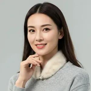 겨울머플러 1초 완성 럭셔리핏 찐 밍크 자석 쁘띠 스카프 겨울 머플러 아이보리