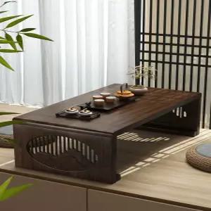 다다미 테이블 식 찻집 다도 원목 월넛 낮은 식탁 찻상