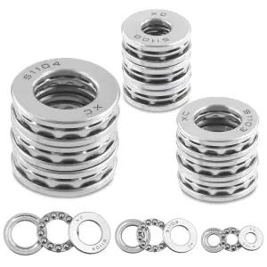 탄스틱 9Pcs 스러스트 볼 베어링 10MM 17MM 20MM 보어 24MM 30MM 35MM OD 9MM 두께 크롬 스틸 단열 롤러