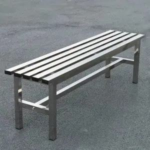 야외 스텐 스틸 긴벤치 평벤치의자 병원 공원 펜션