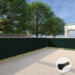 파티오 3피트 x 50피트 발코니 프라이버시 스크린 아파트 난간 야외용 펜스 패널 현관 데크 뒷마당 그물망