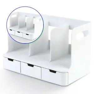 쌍문상회 시스맥스 서랍책꽂이 화이트 책정리 문구 소품 보관