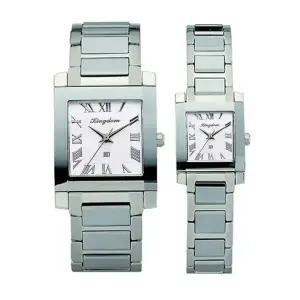 킹덤  고품격 사각 텅스텐 커플 선물 명품 예물 고급 메탈 손목 시계 / KD3010W