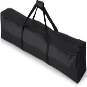 선크리에이트 블랙 초대형 해먹 보관 가방 - 58인치 L x 9인치 W 지퍼 잠금 장치가 있는 휴대용 스틸