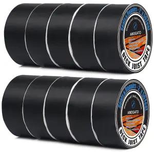 AMOGATO 데크 조이스트 테이프 2인치 x 50FT 10팩 - 튼튼한 방수 빔 원장 보드를 위한 자가 접착 보호 목재