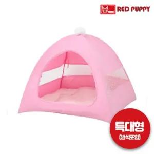 레드퍼피 펫티플 펫텐트 방석포함-파스텔핑크특대형