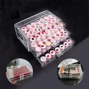 [에스에스62]서랍형 파츠정리함 투명 아크릴 보관함 3단