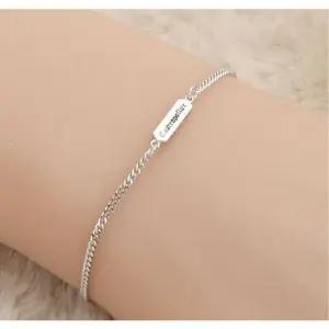 (국내제조) 알파벳 실버 은팔찌(16cm+여유1.5cm) 은팔찌