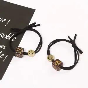 스마일 호피 마블 팔찌 헤어 머리끈