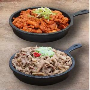 국내산 한돈 고추장 불고기 4팩 + 간장맛 순한 돼지불고기 4팩 300g X 8팩 총 2400g