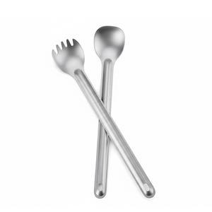 맥스쿡 티타늄 롱핸들 스포크 및 스푼 도구 캠핑