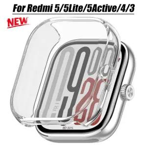 Redmi Watch 5 보호대 커버 용 클리어 케이스 4 Mi band 8/9pro Active/Lite 소프트 TPU 쉘