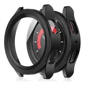 삼성 갤럭시 시계 5 프로 45mm 강화 유리 보호 필름 하드 PC 커버 액세서리에 대한 화면 보호기 케이스