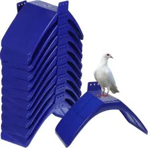 20개의 비둘기 휴게 스탠드 가벼운 농어 플라스틱 새 둥지 홀더 앵무새 및 기타 새를 위한 주거 프레임