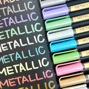 메탈릭 마카펜 릭펜 다꾸 미술 색칠 10컬러칼라 마카 스케치 애니메이션 디자인 모나미 코픽 트윈 렌더링