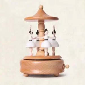 기념일선물 태엽 우드오르골 춤추는 발레리나 원목 뮤직박스