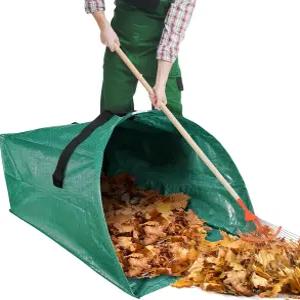 60갤런 잎 수집기 접을 수 있는 잔디 및 봉투 무거운 수거 도구 재사용 가능한 마당 쓰레기 나뭇잎