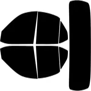 트루 라인 오토모티브 프리컷 카 윈도우 틴트 2018-2024 토요타 캠리 세단과 호환 - 20 올사이드 및 백