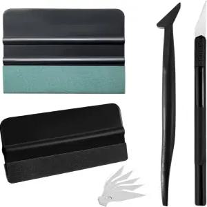 FSTURIOS 9PCS 자동차 창문 틴트 설치 키트 펠트 스퀴지 마이크로 공예 칼날이 포함된 비닐 랩 전문가용