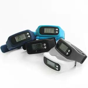 LED 패션 만보기 손목시계 스포츠 실리콘 팔찌 컬러 GYM8+3HZh