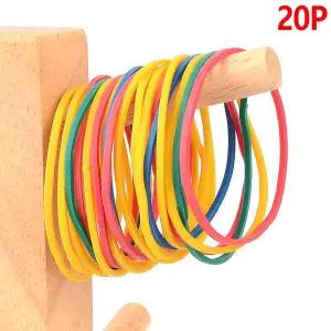 20P 칼라 고무줄