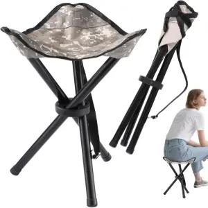 여행 접이식 캠핑 의자 14.6인치 경량 야외 삼각대 최대 무게 260파운드 휴대용 파티 낚시 하이킹 해변