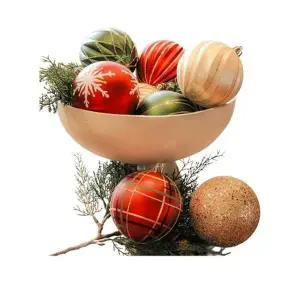 크리스마스 100mm 오너먼트 장식 18개 레드/그린