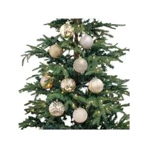 크리스마스 100mm 오너먼트 장식 18개 메탈릭