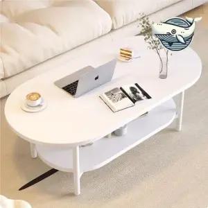 소파테이블 깔끔한 거실 라운드 테이블 화이트 소파 담배